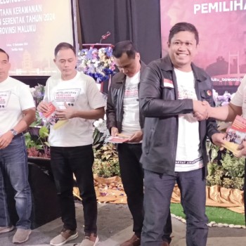 Polda Maluku Hadiri Peluncuran Pemetaan Kerawanan Pilkada Serentak 2024