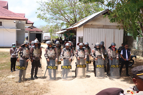 Polres Kepulauan Tanimbar perketat pengamanan unras di Bawaslu dan KPU