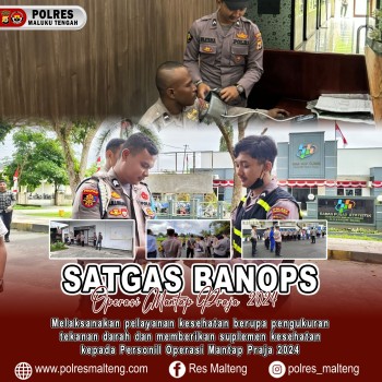 Kembali Satgas Banops Lakukan Pemeriksaan Kesehatan kepada Personel