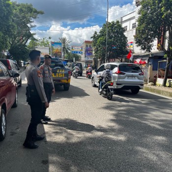 Sat Samapta Polresta Ambon Gelar Patroli Siang, Cegah Gangguan Kamtibmas dan Tawuran Pelajar