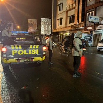 Cegah Gangguan Kamtibmas, Sat Samapta Polresta Ambon Intensifkan Patroli Malam Hari