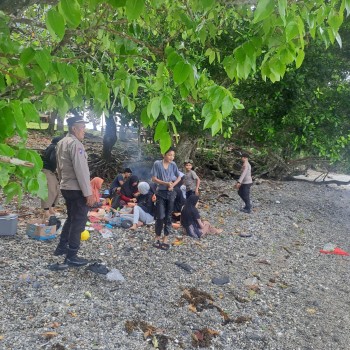 Tak Pandang Tempat, Sat Binmas Polres Malteng Laksanakan Cooling System di Tempat Wisata