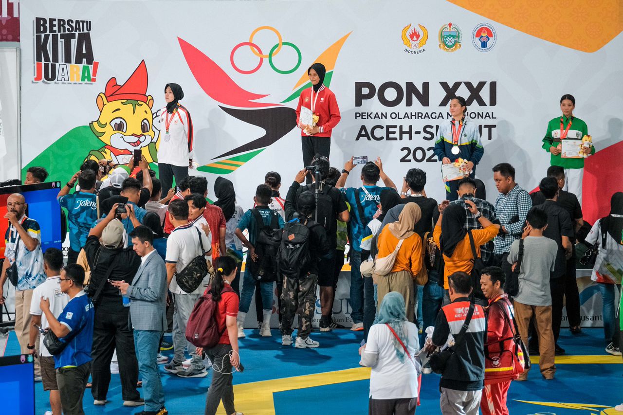 Atlet Taekwondo Polri Koleksi Emas, Perak dan Perunggu di PON XXI Aceh Sumut