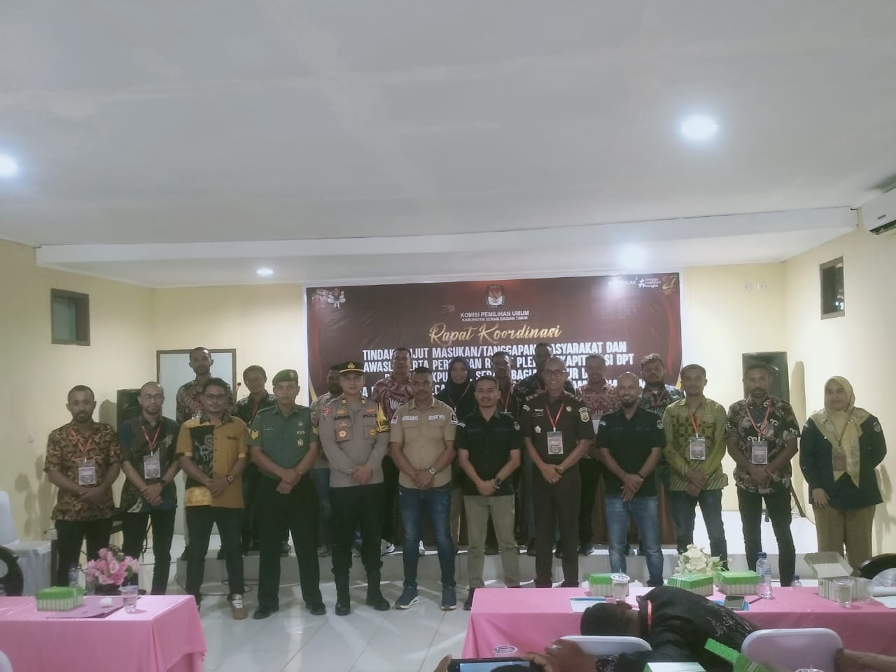 Polres SBT Hadiri Rakor Persiapan Penetapan DPT