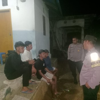 Polsek Leihitu Gelar Patroli Malam untuk Cegah Gangguan Kamtibmas