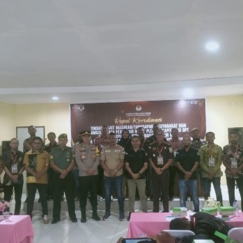 Polres SBT Hadiri Rakor Persiapan Penetapan DPT