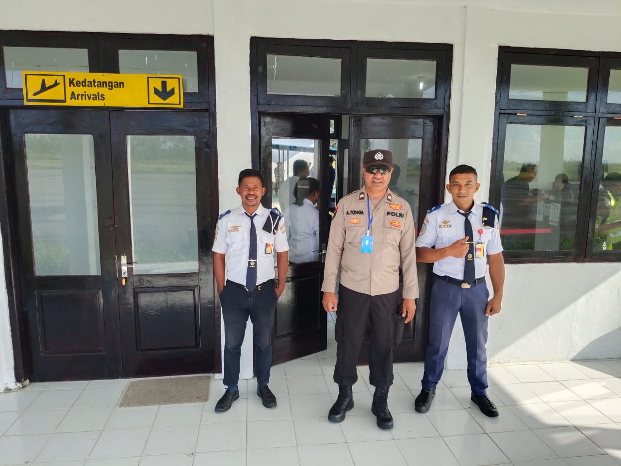 Pengamanan Penerbangan Di Bandara Namrole Oleh KP3 Udara