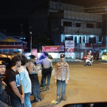 Polresta Ambon Laksanakan Patroli Malam di Titik yang dianggap Rawan Gangguan Kamtibmas