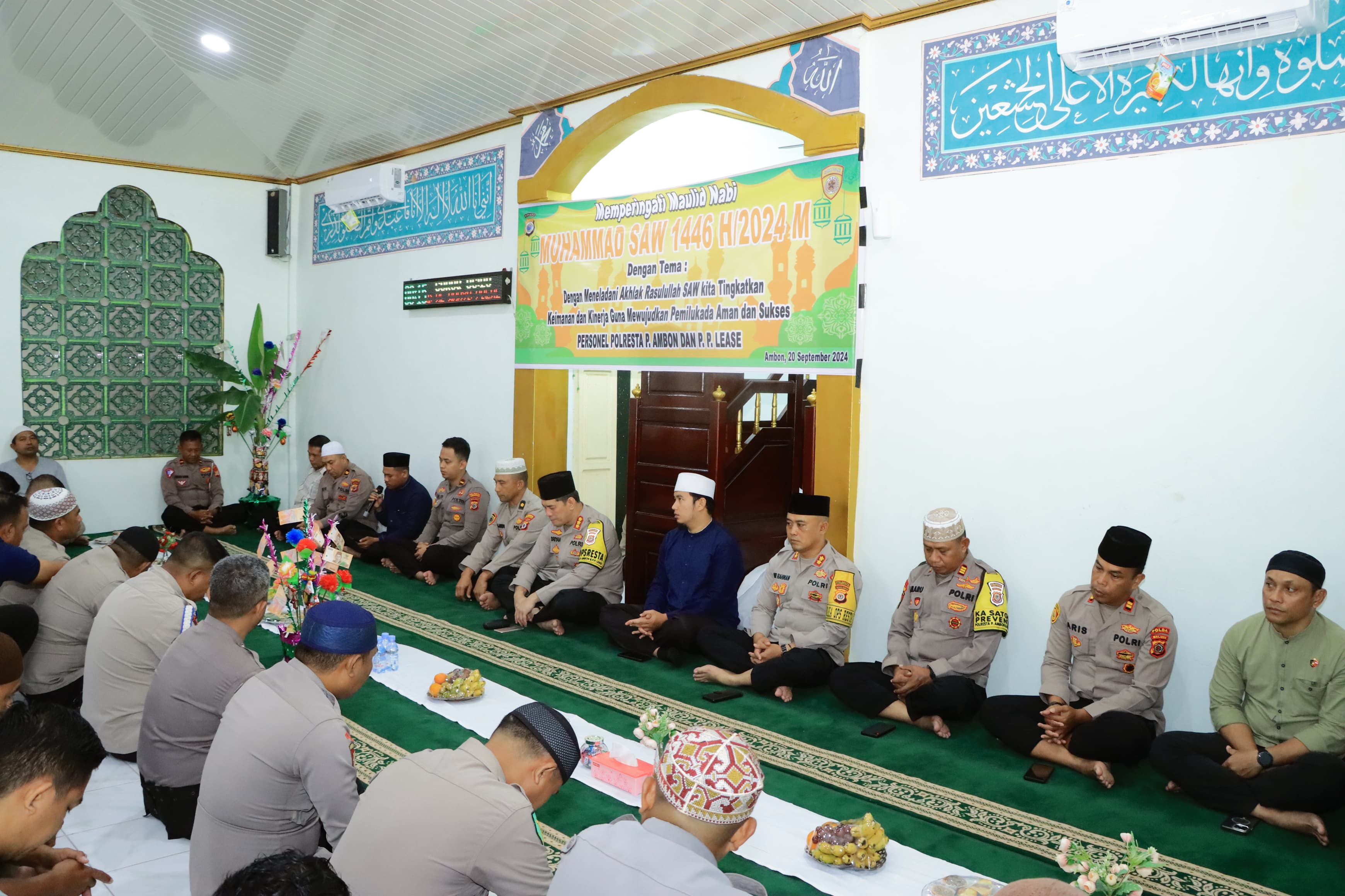 Polresta Ambon Gelar Peringati Maulid Nabi Muhammad SAW