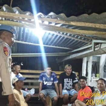 Tingkatkan Kamtibmas, Polsek Piru Polres Seram Bagian Barat Laksanakan Patroli KRYD Malam