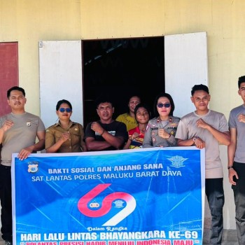 Satuan Lantas Polres MBD Gelar Bhakti Sosial Religi Songsong Hari Lalu Lintas Bhayangkara ke 69 Tahun 2024