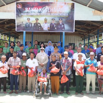 Kapolres Kepulauan Tanimbar hadiri Bakes dan Baksos dalam rangka HUT TNI ke-79