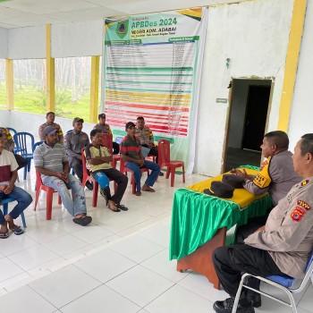 Safari Cooling System, Polres Seram Bagian Timur Sambangi Desa Adabai