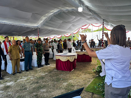 Kapolres Kepulauan Tanimbar hadiri Rapat Pleno terbuka, pengundian dan penetapan nomor urut Paslon