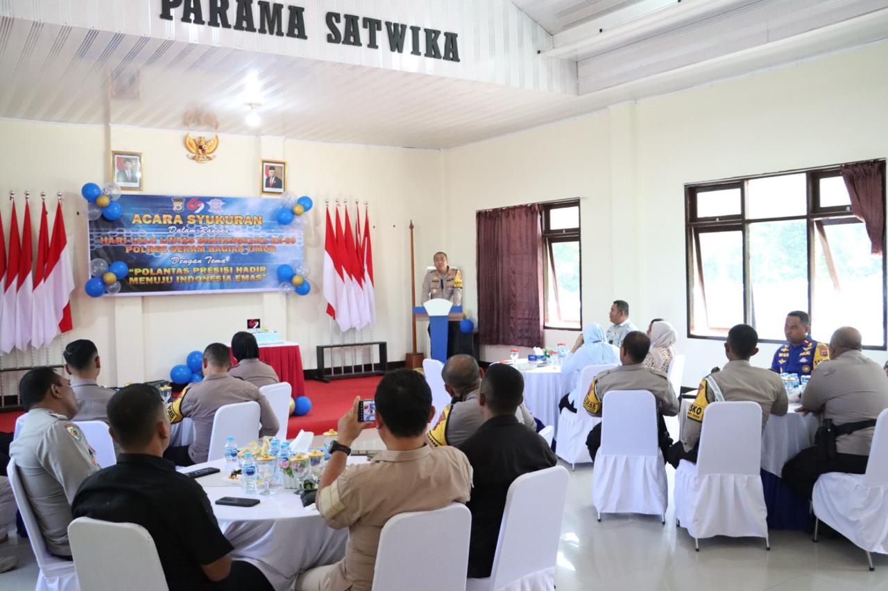 Polres SBT Gelar Syukuran Hari Lalu Lintas ke-69