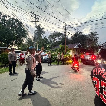 Polresta Ambon Laksanakan Pengamanan Penetapan Nomor Urut Paslon Wali Kota di KPU Ambon