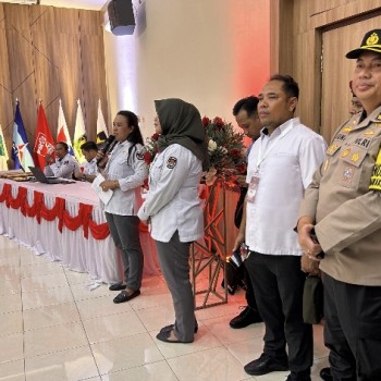 Polda Maluku Amankan Tahapan Pengundian Nomor Urut Paslon Gubernur-Wakil Gubernur