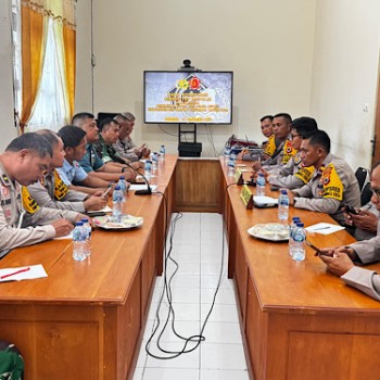 Polres Kepulauan Tanimbar gelar Rakor Sinergitas TNI Polri dalam rangka Pilkada serentak