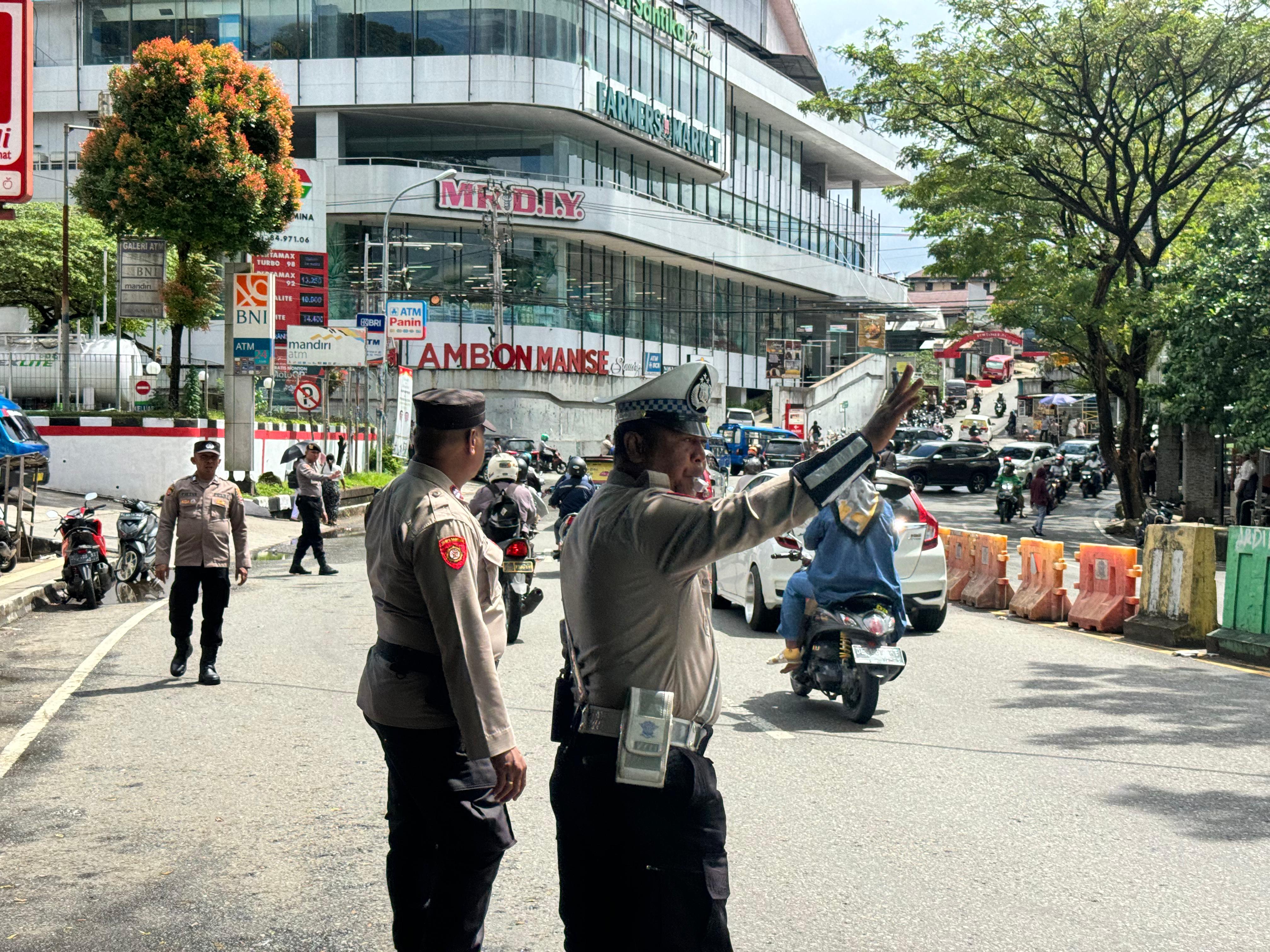 Polresta Ambon Kerahkan 264 Personil untuk Pengamanan Deklarasi Kampanye Damai Pilkada 2024