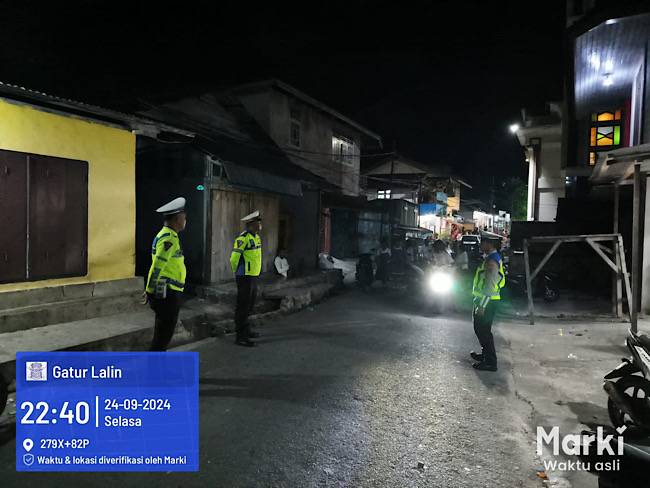 Sat Lantas Polres Kepulauan Tanimbar lakukan pam gatur Perayaan HUT Wadah Pelpri GPM