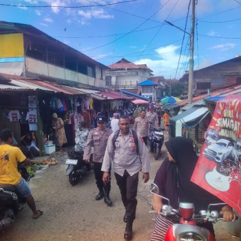 Polsek Salahutu Gelar Patroli Dialogis Cipta Kondisi untuk Tingkatkan Keamanan Warga