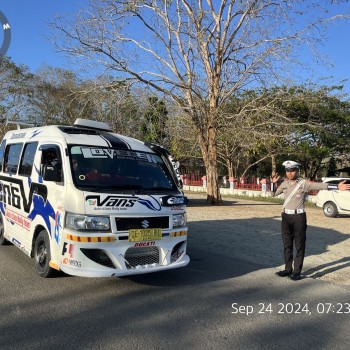 Satuan Lantas Polres MBD Intensifkan Gatur Jalan Wujudkan Kamseltibcarlantas Bagi Warga Pengguna Jalan