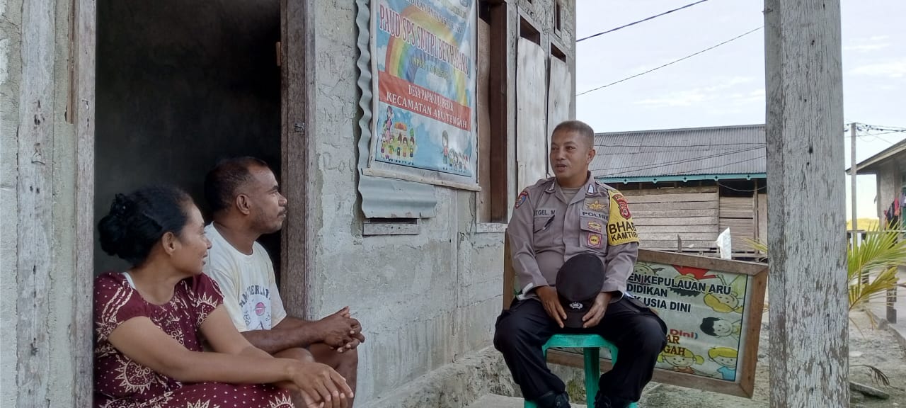 Bhabinkamtibmas Desa Papakula Besar Kembali Sambangi Warga Binaan Dan Sampaikan Himbauan