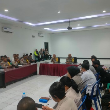 Polresta Ambon Gelar Apel Konsolidasi dan Annev Jelang Kampanye Pilkada Serentak 2024