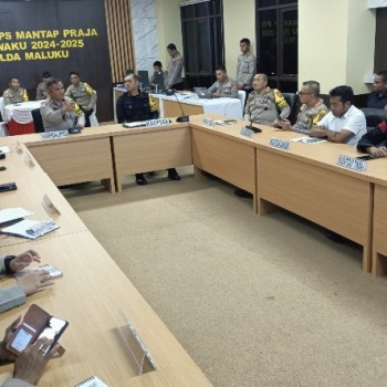 Polda Maluku Gelar Anev Pengamanan Kampanye Pilkada