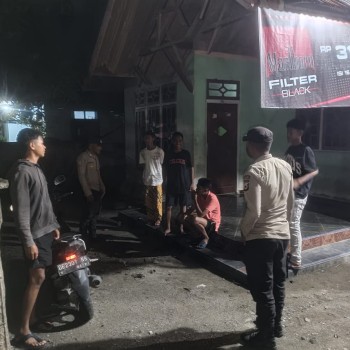 Polsek Taniwel Timur Gencarkan Patroli Malam Dan Himbauan Kamtibmas Jelang Pilkada 2024