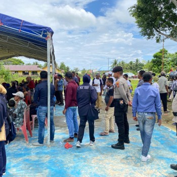 Polres SBT Siagakan Anggotanya Amankan Jalannya Kampannye Terbuka di Bula Barat