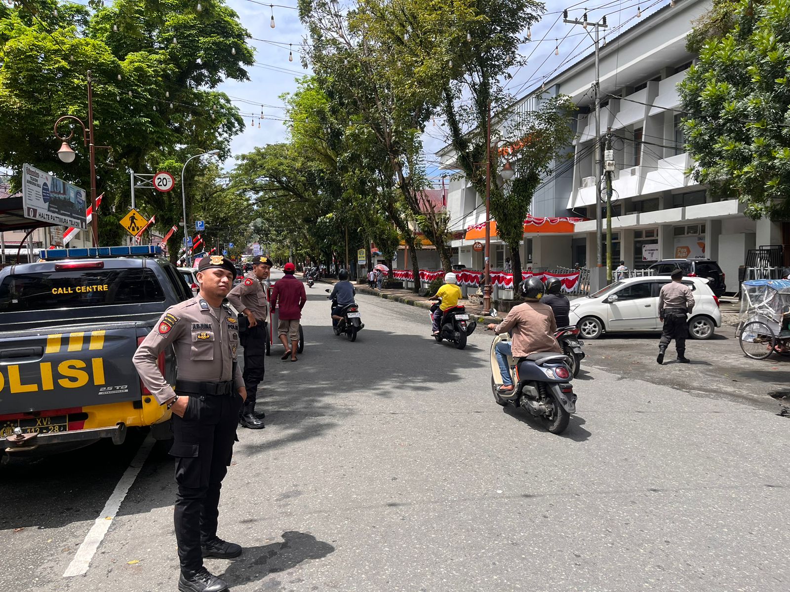 Sat Samapta Polresta Ambon Gelar Patroli Siang untuk Cegah Tawuran Antar Pelajar dan Gangguan Kamtibmas