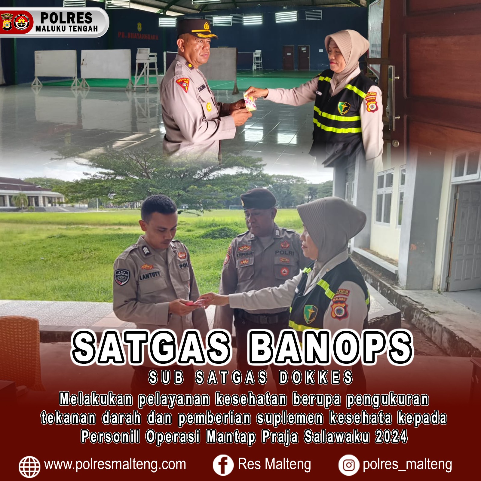 Kembali Satgas Banops Subsatgas Dikkes Lakukan Pemeriksaan Kesehatan kepada Personel