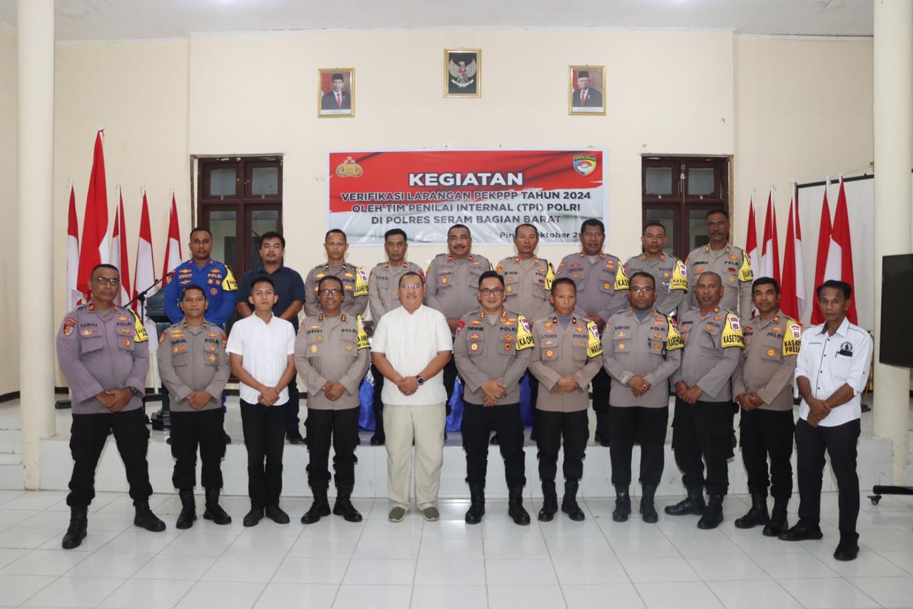 Tingkatkan Pelayanan, Tim Penilai Internal Srena Polri Laksanakan Verifikasi Kinerja Petugas Pelayanan Publik di Polres SBB