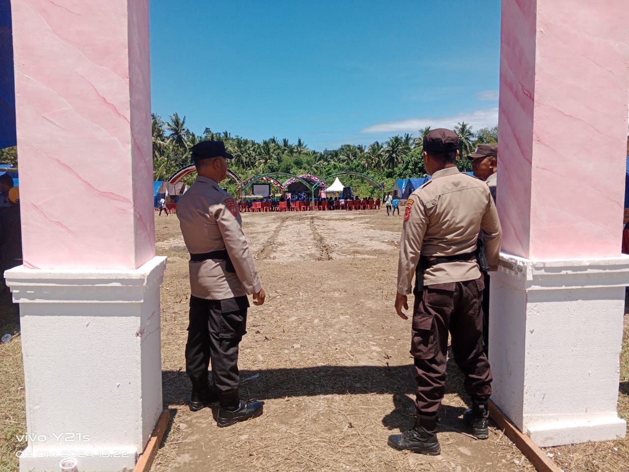 Polsek Namrole Monitoring kegiatan Jambore Badar GPM