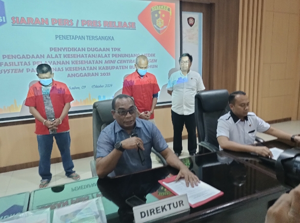 Polda Maluku tetapkan 2 Tersangka Kasus Dugaan Korupsi Alkes Dinas Kesehatan Kabupaten Buru