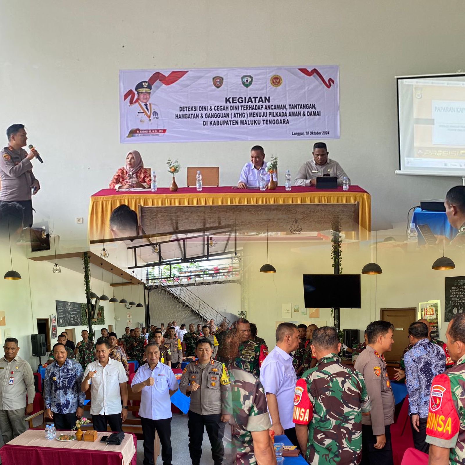 Sinergitas Pemerintah Daerah bersama Polres Malra serta TNI.