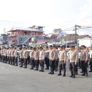 Polresta Ambon Turunkan 220 Personel untuk Pengamanan Debat Calon Wali Kota dan Wakil Wali Kota Ambon