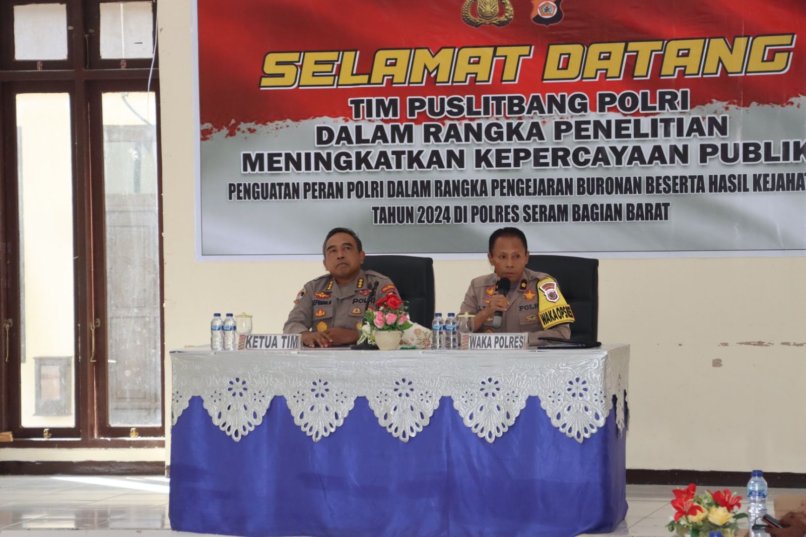 *Tim Puslitbang Polri Lakukan Penelitian di Polres Seram Bagian Barat (SBB) untuk Meningkatkan Kepercayaan Publik*