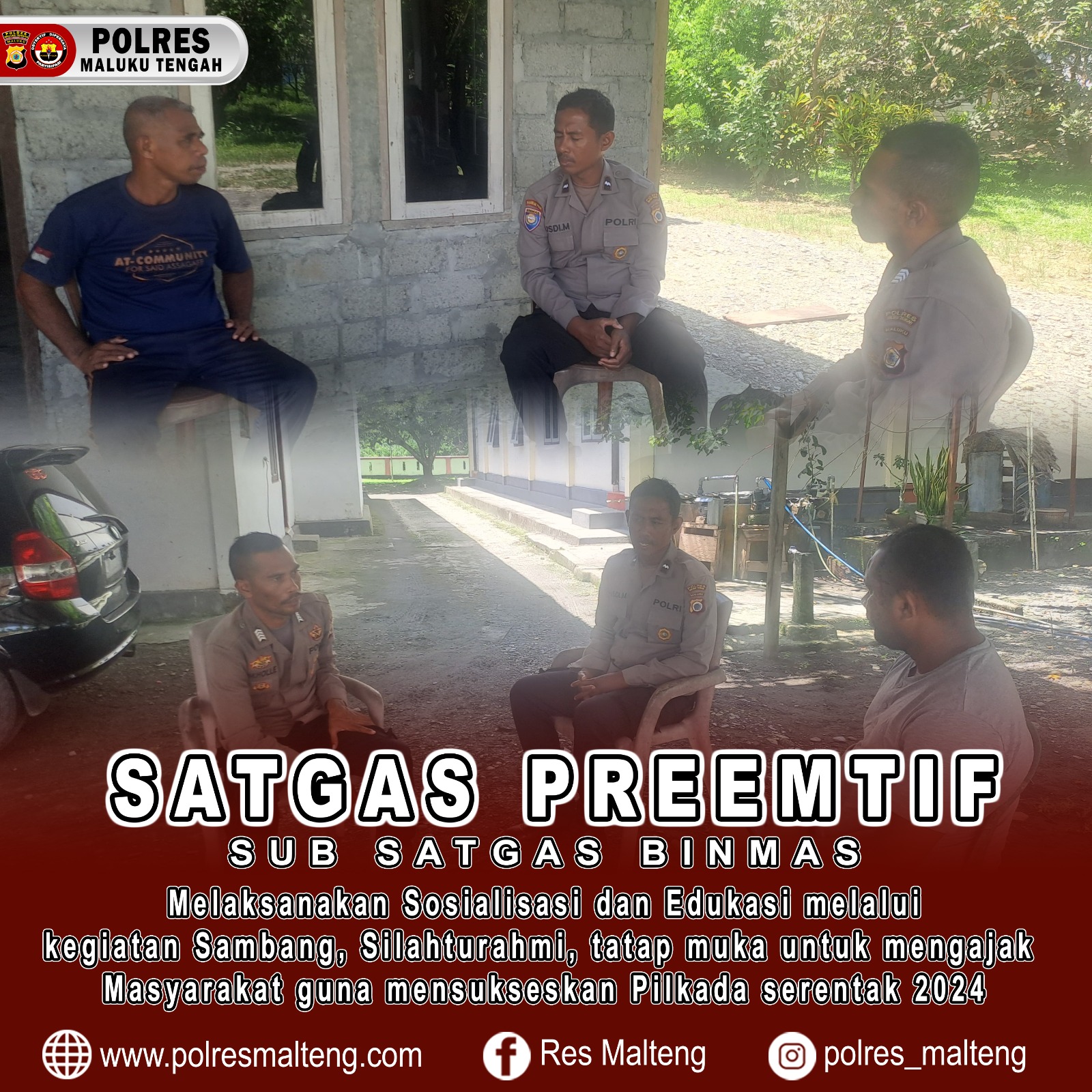 Kembali Sat Binmas Sampaikan Kamtibmas Dalam Rangka Ops Mantap Praja Salawaku 2024
