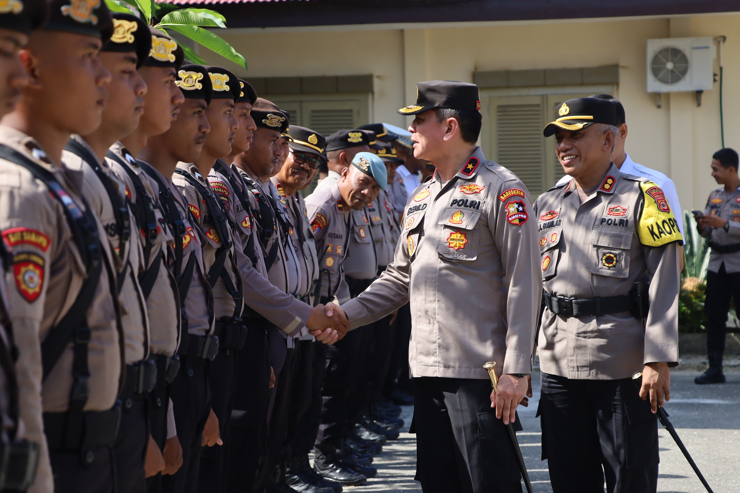 Kapolres Buru Selatan Terima Kunjungan Kerja Kepala Badan Narkotika Nasional Provinsi (BNNP) Maluku