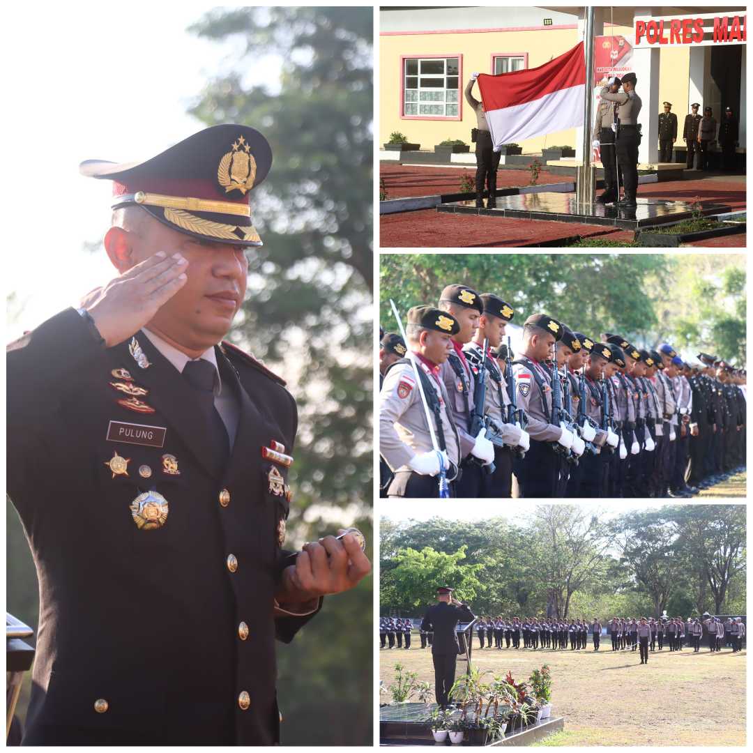 Kapolres Maluku Barat Daya AKBP PULUNG WIETONO S.I.K Pimpin Upacara Peringatan Hari Sumpah Pemuda Ke - 96 Tahun 2024