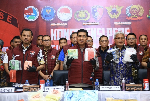 Dukung Asta Cita Prabowo-Gibran, Polri Sita Berton-ton Narkoba