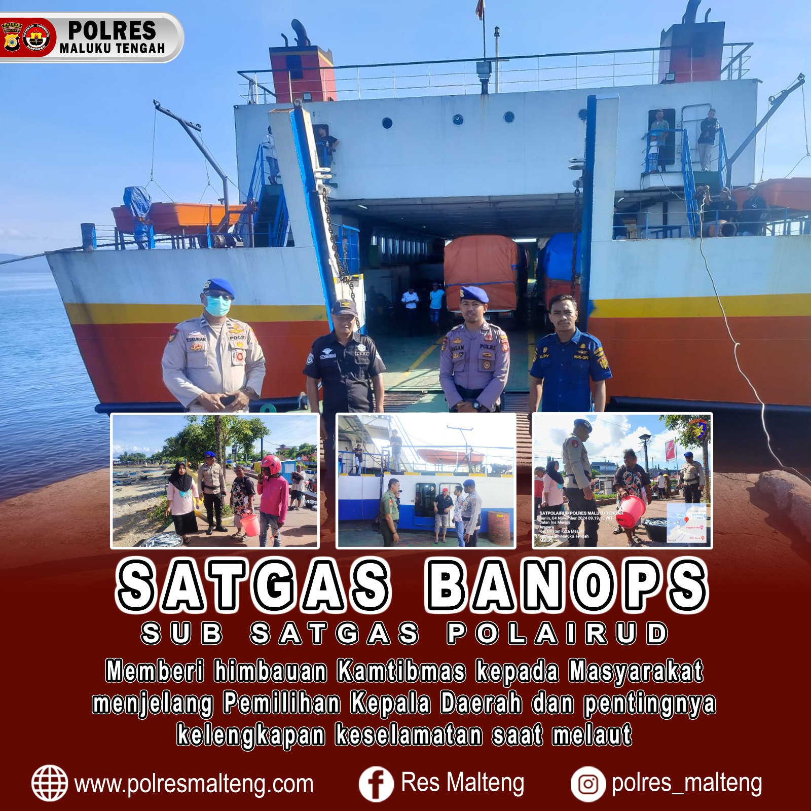 Kembali Subsatgas Polairud OMP Salawaku 2024 Patroli Di Pelabuhan Ina Marina