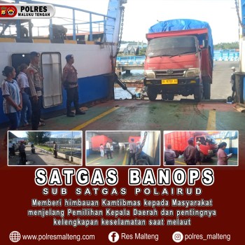 kembali Subsatgas Polairud OMP Salawaku 2024 Patroli Di Pelabuhan