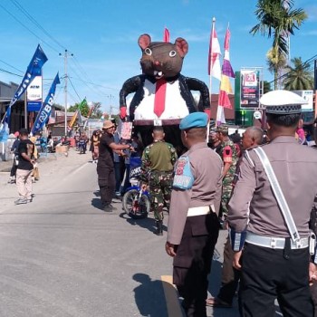 Pengamanan Karnaval Budaya Dalam Rangka HUT Desa Waimital Yang Ke 70 Tahun Berjalan Aman dan Lancar.