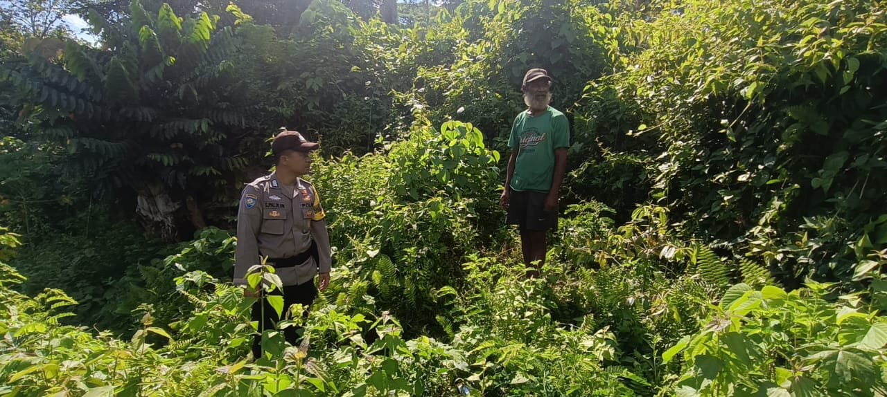 Bhabinkamtibmas Negeri Akoon Dukung Pemberdayaan Pekarangan Pangan Warga Binaan