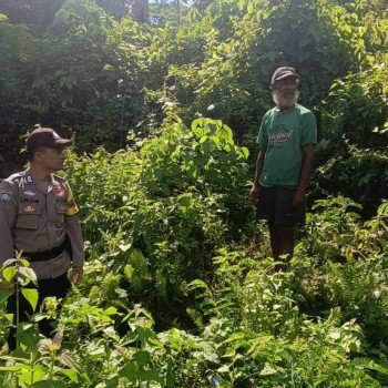 Bhabinkamtibmas Negeri Akoon Dukung Pemberdayaan Pekarangan Pangan Warga Binaan