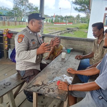 Aktif, Bhabinkamtibmas Sumber Agung Laksanakan Cooling System