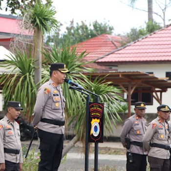 Polres Kepulauan Tanimbar gelar apel kesiapan pergeseran Personel pengamanan TPS